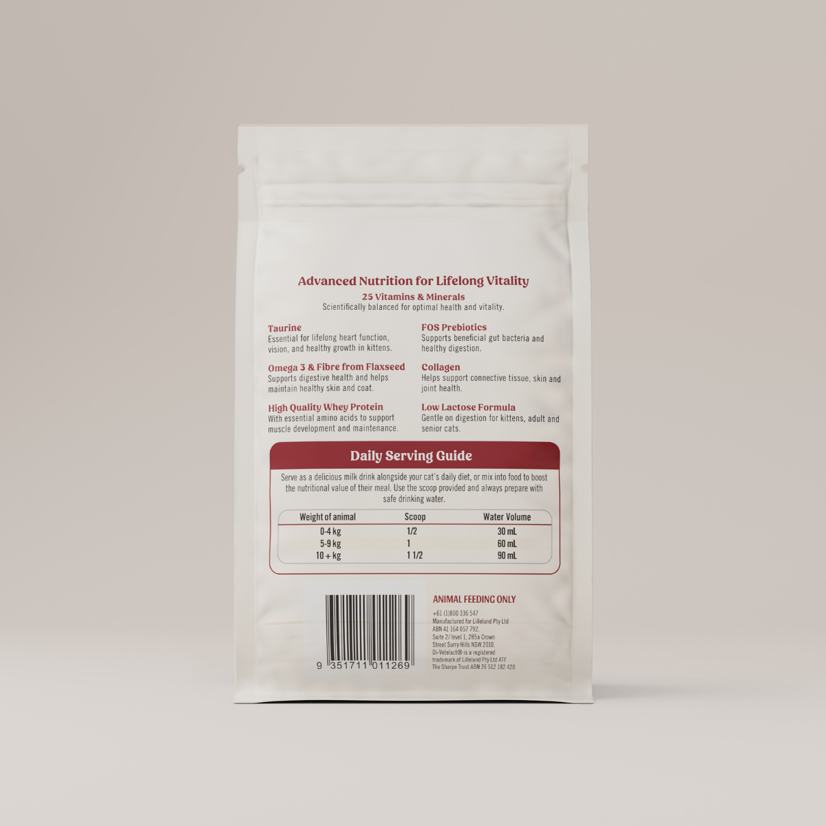 Nutritional Milk For Cats