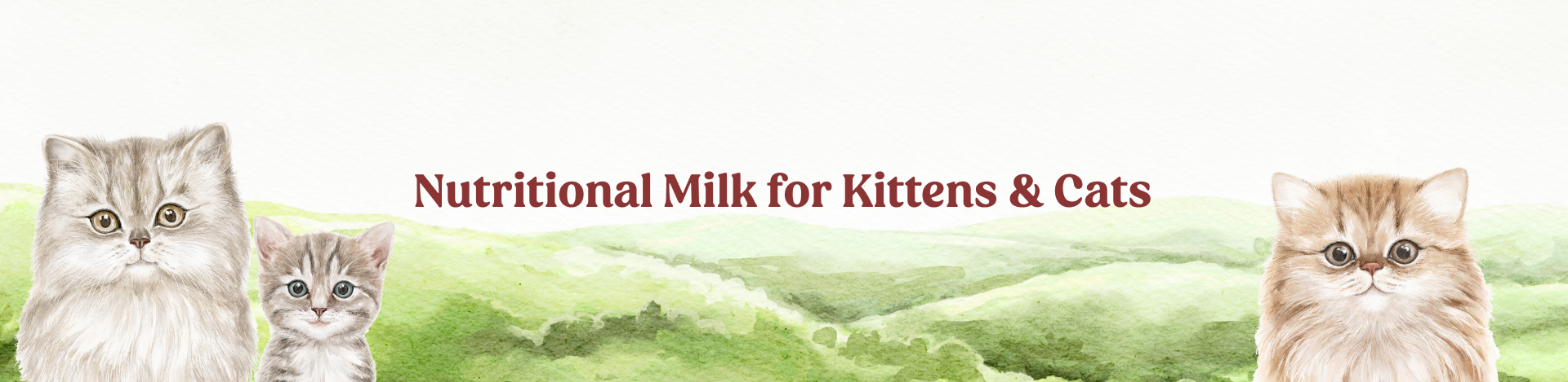 Nutritional Milk for Kittens & Cats Banner