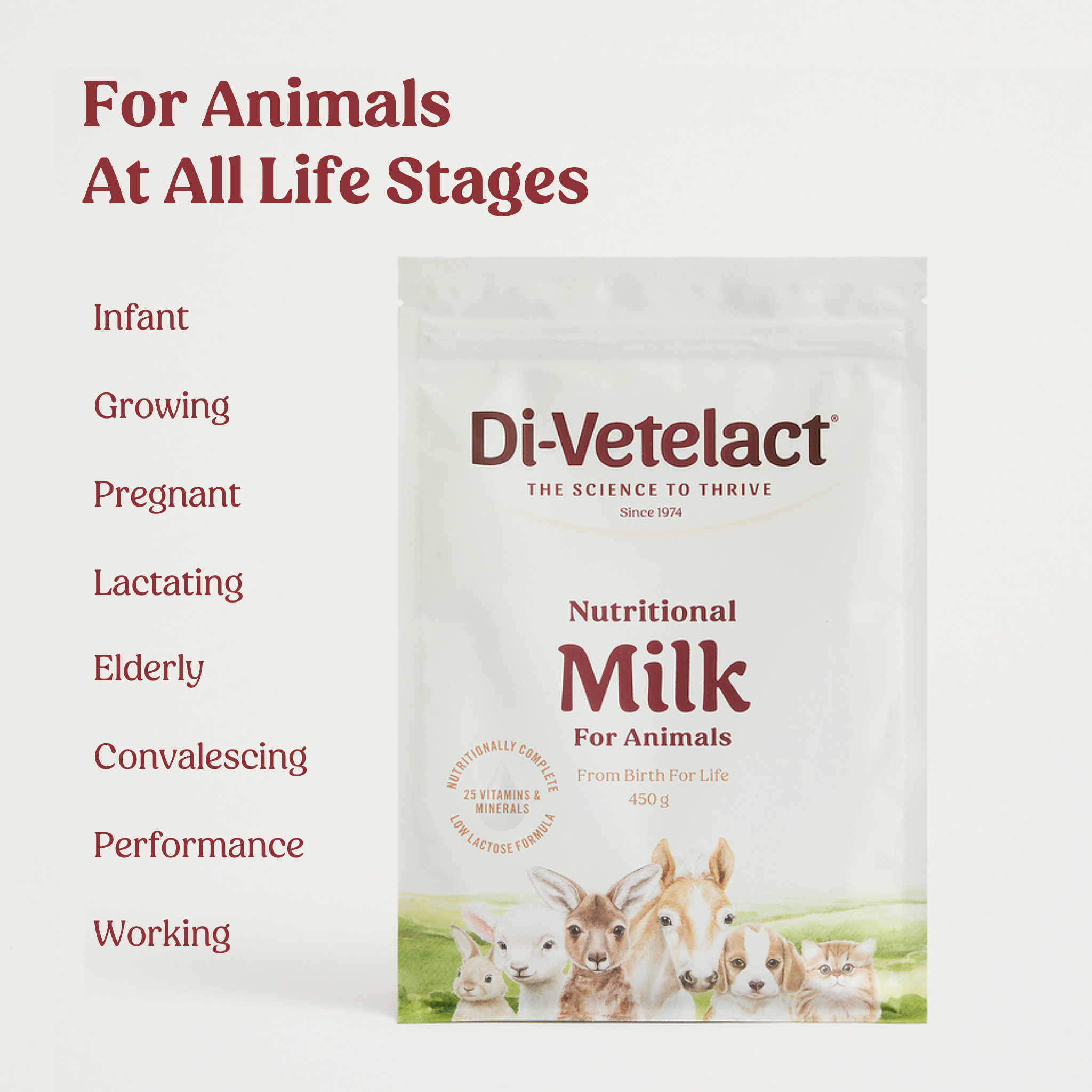 Nutritional Milk For Animals (450g Pouch)