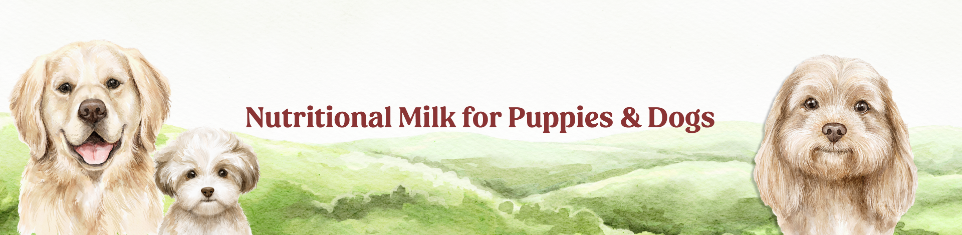 Nutritional Milk for Puppies & Dogs Banner
