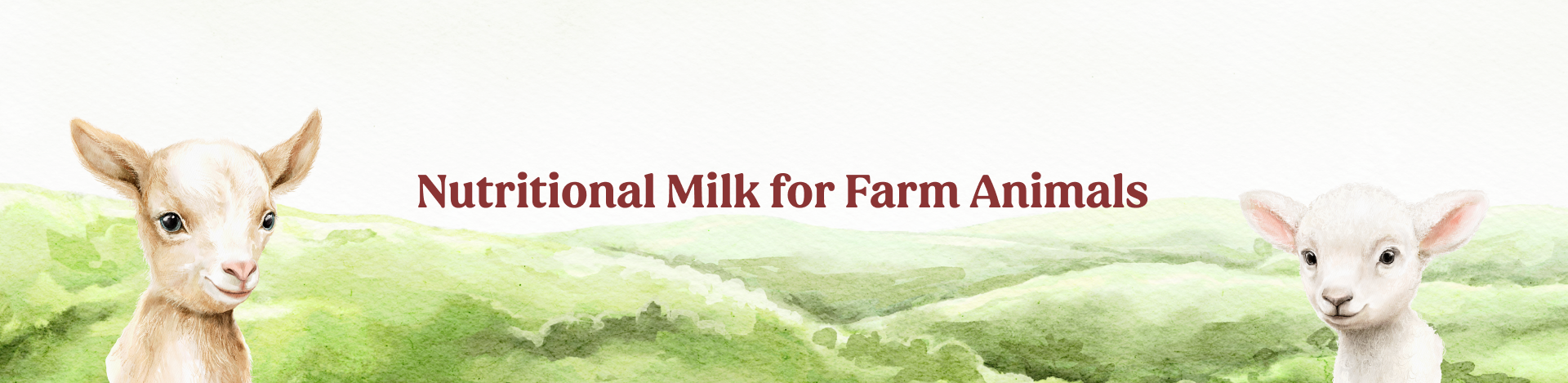 Nutritional Milk for Farm Animals Banner